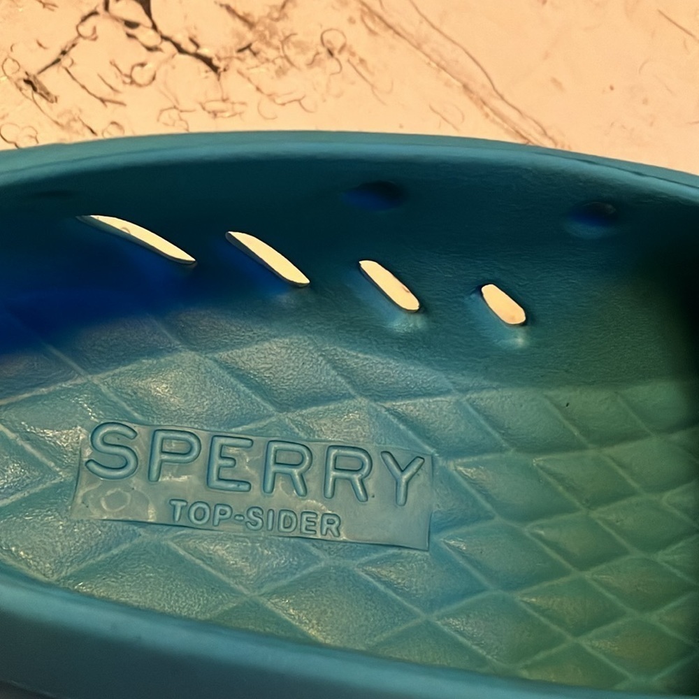 SPERRY Women’sTeal Blue Wet Dock slip-ons.Size 7 in excellent preowned condition - Picture 2 of 9